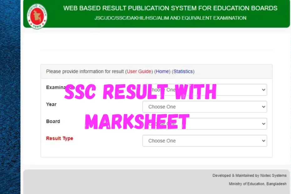 ssc exam 2022 result with marksheet