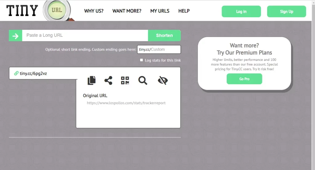 Tiny.cc URL shortener